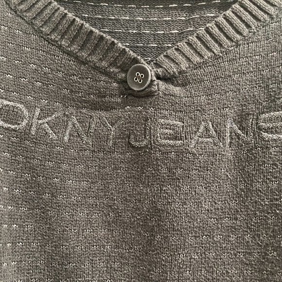 DKNY black and silver sweater - Picture 3 of 5
